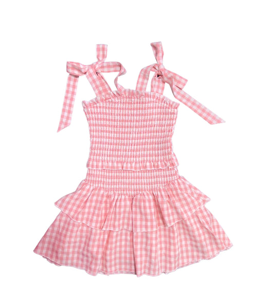 Emerson Dress, Pink Gingham