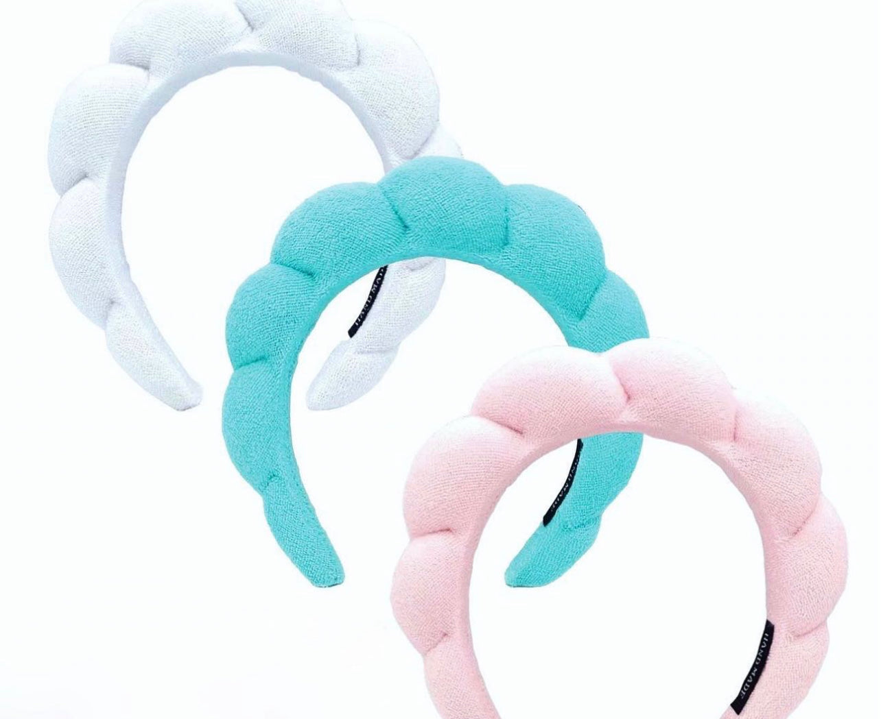 Mavi Spa Headband, Pink, Turquoise, White